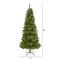 7ft. Pre-Lit White Mountain Pine & Pinecones Artificial Christmas Tree with Clear LED Lights